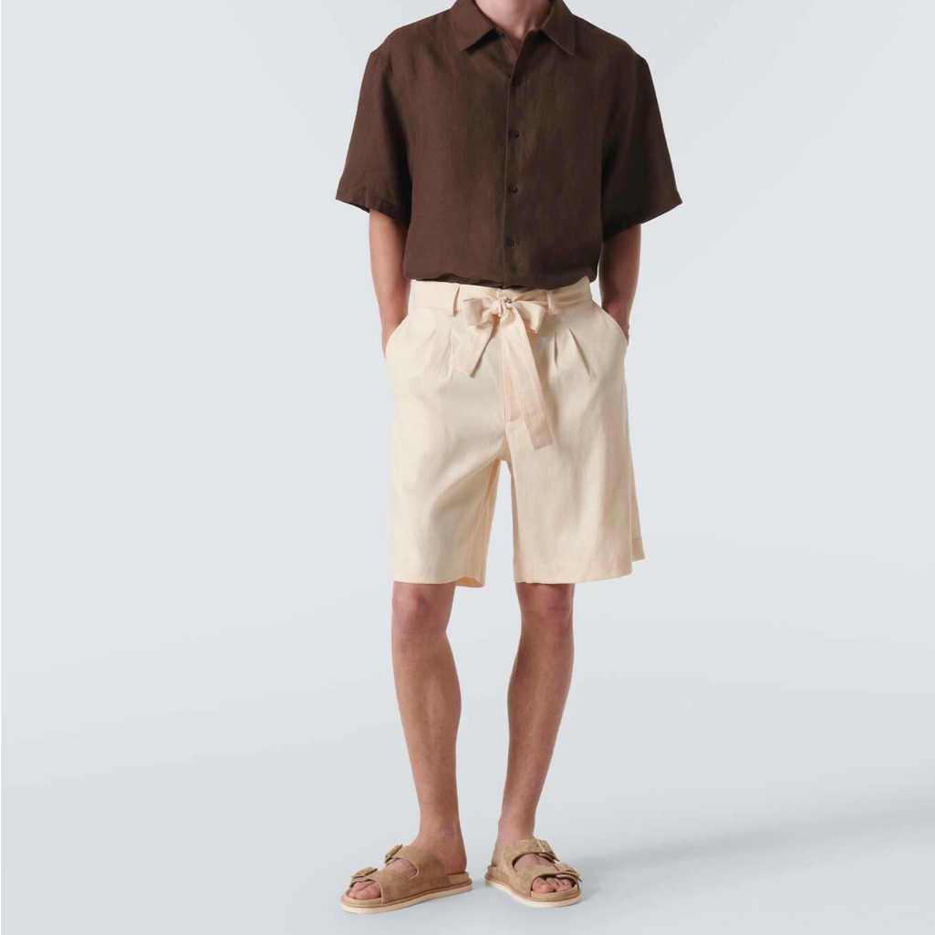 Classic Tailored Cream Shorts